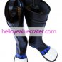 Black Faux Leather 2'' High Heel Buckle Cosplay Shoes