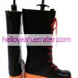 Black Faux Leather 2'' High Heel Lace-Up Platform Cosplay Shoes
