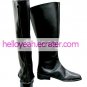Black Square Toe Cosplay Imitated Leather Boots