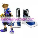 Blue And Black Kingdom Hearts II Sora Imitated Leather Foam Cosplay Shoes