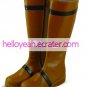 Brown Round Toe Mid-Calf Length PU Lolita Boots