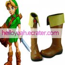 Brown Round Toe The Legend of Zelda Link PU Lolita Boots