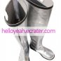Card Captor Sakura Kinomoto Sakura Silver Faux Leather 1 15'' High Heel Cosplay Shoes