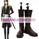 Coffee 1 35'' Heel Hakuouki Faux Leather Cosplay Shoes