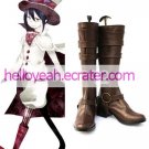 Coffee 2 Heel Mephisto Ao no Exorcist Faux Leather Cosplay Shoes