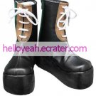 Concerto Gate Black Faux Leather 2'' High Heel Lace-Up Cosplay Shoes