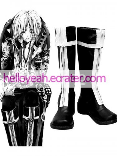 D.Gray-man Lavi Imitated Leather Cosplay Shoes