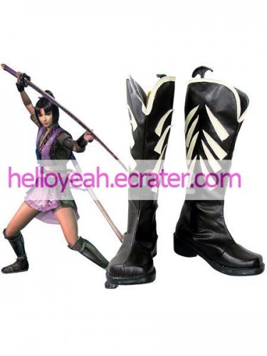 Devil Kings 2 Ranmaru Imitated Rubber Cosplay Boots