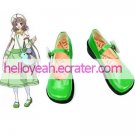 Green 2'' Heel Kobato Faux Leather Cosplay Shoes
