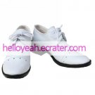 Kuroshitsuji Baronet White Faux Leather 1 15'' High Heel Lace-Up Cosplay Shoes