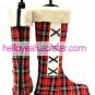 Kuroshitsuji Ciel Phantomhive Red Cloth 1 15'' High Heel Plaid Pattern Cosplay Shoes