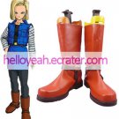 Maroon 1 12 Heel Dragon Ball Android Faux Leather Cosplay Shoes