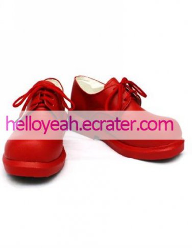 Mitsubishi A6M Zero Red Faux Leather 1 15'' High Heel Lace-Up Cosplay Shoes