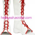 Naruto Haruno Sakura Imitated Leather Rubber Cosplay Shoes