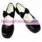 Oh My Sister Black Faux Leather 1 15'' High Heel Bow Cosplay Shoes