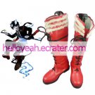 Red 1 15 Heel Ao no Exorcist Okumura Rin Faux Leather Cosplay Shoes