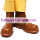 Rocky Brown Faux Leather 1 15'' High Heel Cosplay Shoes