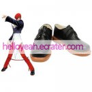 The King of Fighters Iori Yagami Black Faux Leather 1 12'' High Heel Cosplay Shoes