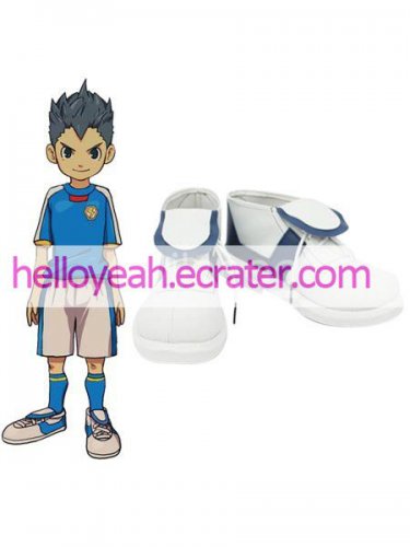 White 1 15 Heel PU Inazuma Eleven Shoes