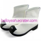 White Black Round Toe PU Lolita Boots
