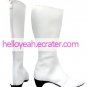 White Imitated Leather Rubber Cosplay Shoes