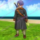 Dragon Ball Z Time Patrol Trunks Navy Blue Trench Coat Costume