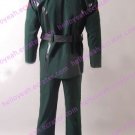Captain America Red Skull Costume Jacket Pants Dark Green