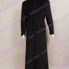 Matrix Neo Trench Coat Costume Black Wool