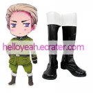 APH Hetalia Ludwig Cosplay Imitated Leather Boots