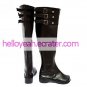 Cosplay Boots Inspired by Vocaloid Hagane Miku Black