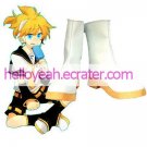 Cosplay Boots Inspired by Vocaloid Kagamine Len White