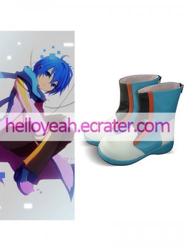 Cosplay Boots Inspired by Vocaloid-Kaito Round Toe