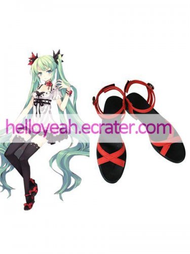 Cosplay Sandals Inspired by Vocaloid World is Mine VER. Miku Red