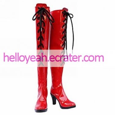 Cosplay Shoes Inspired by Vocaloid-Meiko Red