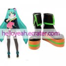 VVocaloid Black 2'' Heel Faux Leather Cosplay Shoes