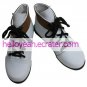 Vocaloid White Faux Leather 45'' High Heel Lace-Up Cosplay Shoes