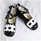 Black and white cosplay Lolita Shoes (B227)