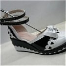 White and black cosplay Lolita Shoes (Denise)
