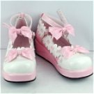 Pink and white Lolita Shoes (Eleanore)