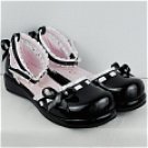 Black cosplay Lolita Shoes (Jodie)