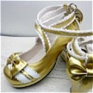 Sweet gold cosplay Lolita Shoes (Salome)
