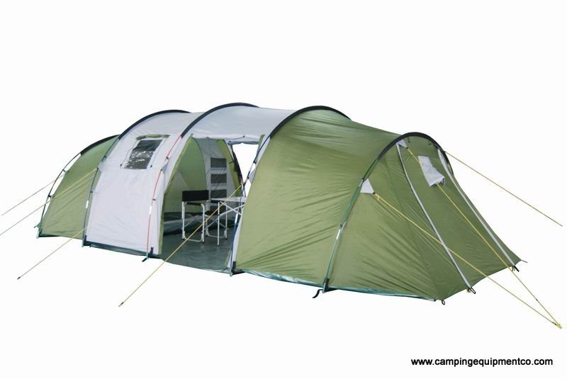 Como 8 person family camping tunnel tent