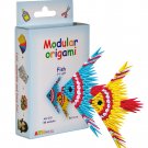 Amazing kit for assembling a modular origami fish