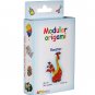 Amazing kit for assembling a modular origami rooster