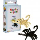 Amazing kit for assembling a modular origami scorpion