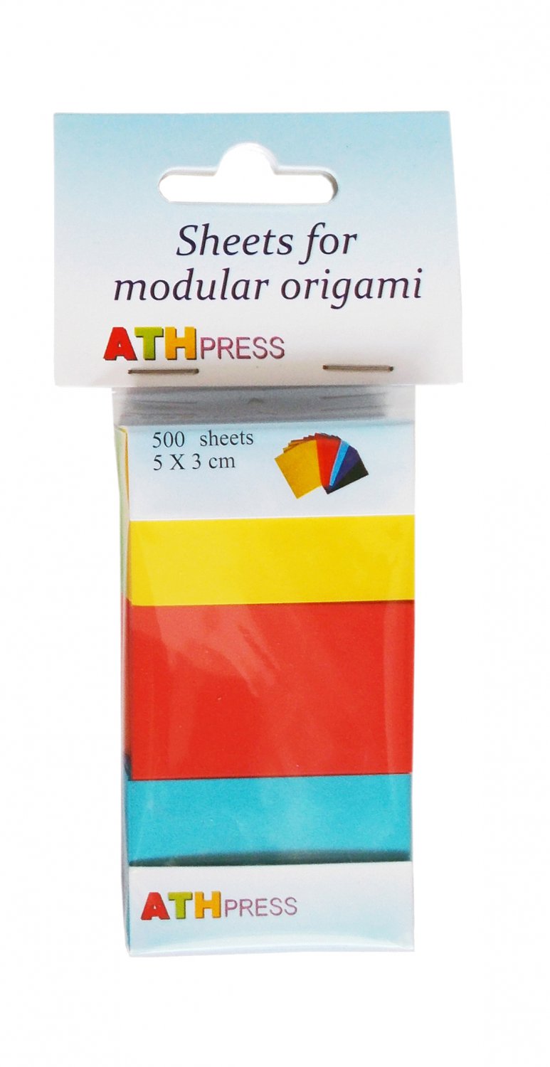 Modular origami sheets -  500 sheets mix  intensive colors