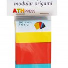 Modular origami sheets -  500 sheets mix  intensive colors