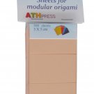 Modular origami sheets -  500 sheets salmon color