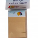 Modular origami sheets -  500 sheets camel color