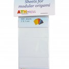 Modular origami sheets -  500 sheets white color